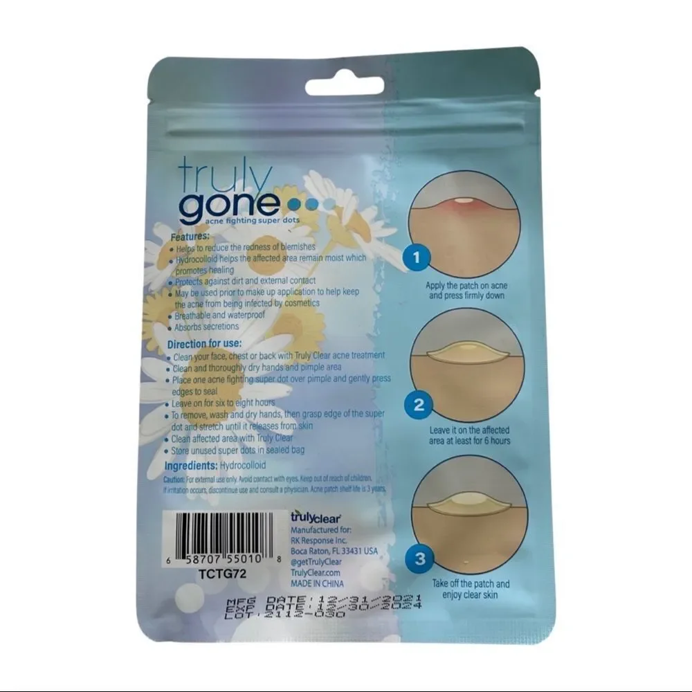 Truly Gone Acne Fighting Super Dots - New Sealed Pkg